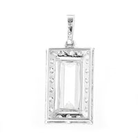 2.95 Carats Lab Grown Diamond 14K Gold Pendant