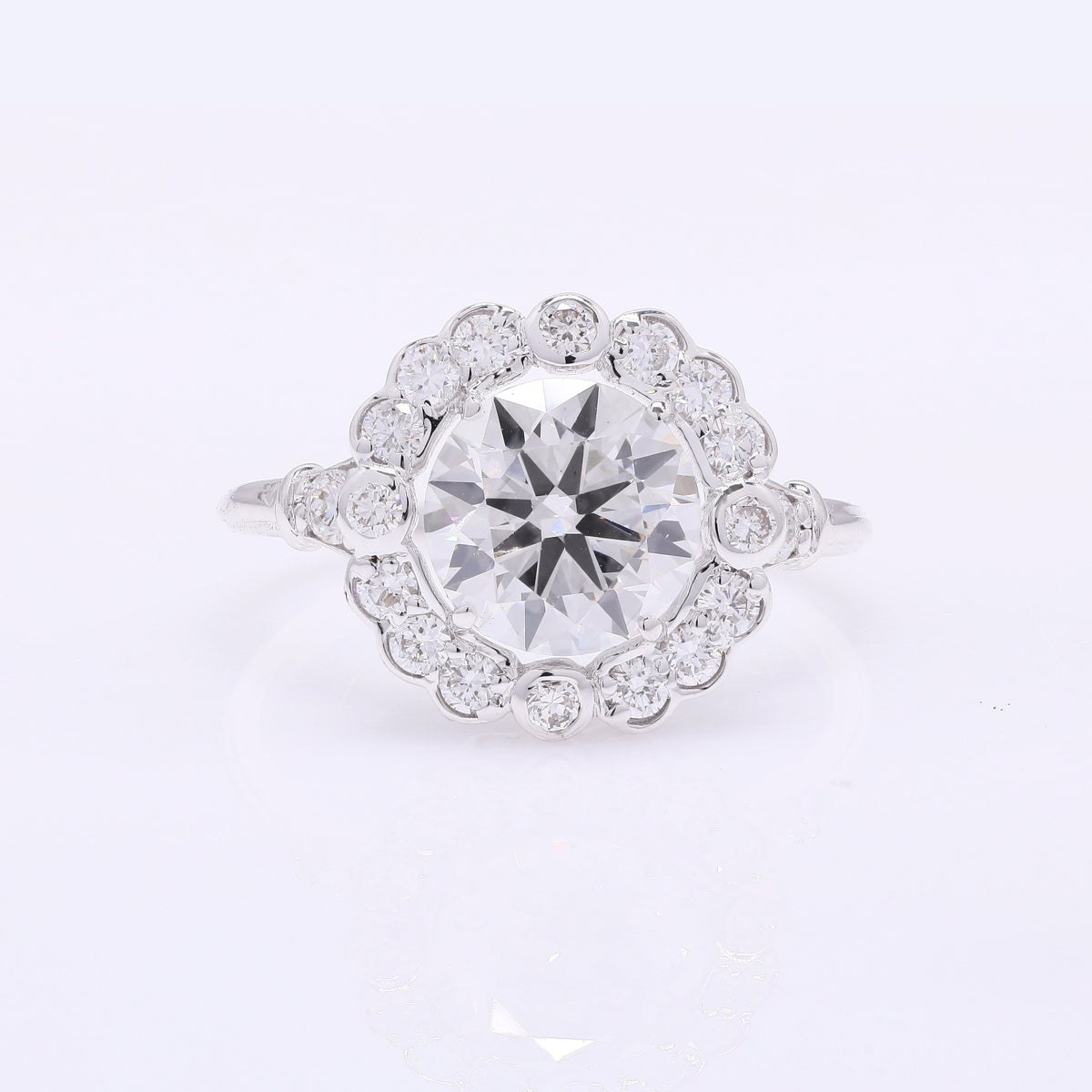 2.50 Carats Lab Grown Diamond 14K Gold Ring