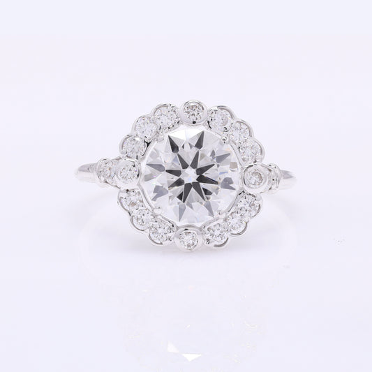 2.50 Carats Lab Grown Diamond 14K Gold Ring
