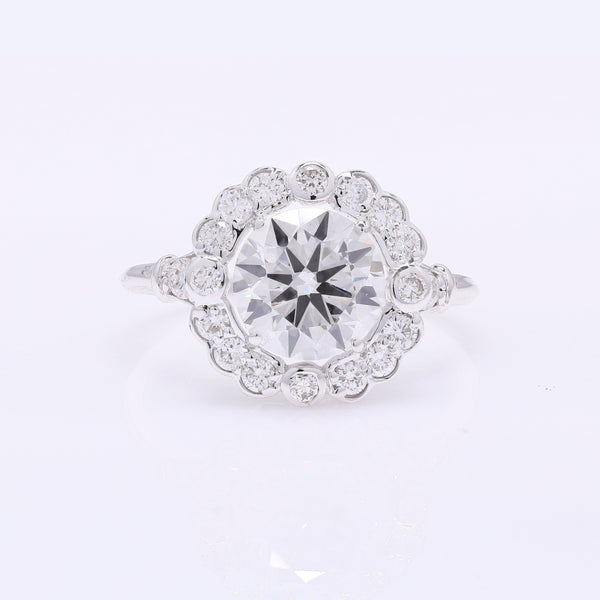 2.50 Carats Lab Grown Diamond 14K Gold Ring