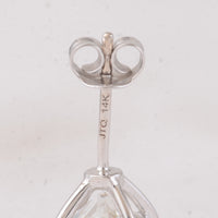 4.06 Carats Lab Grown Diamond 14K Gold Earrings