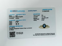 1.05 Ct Oval Sapphire 14K Gold Ring