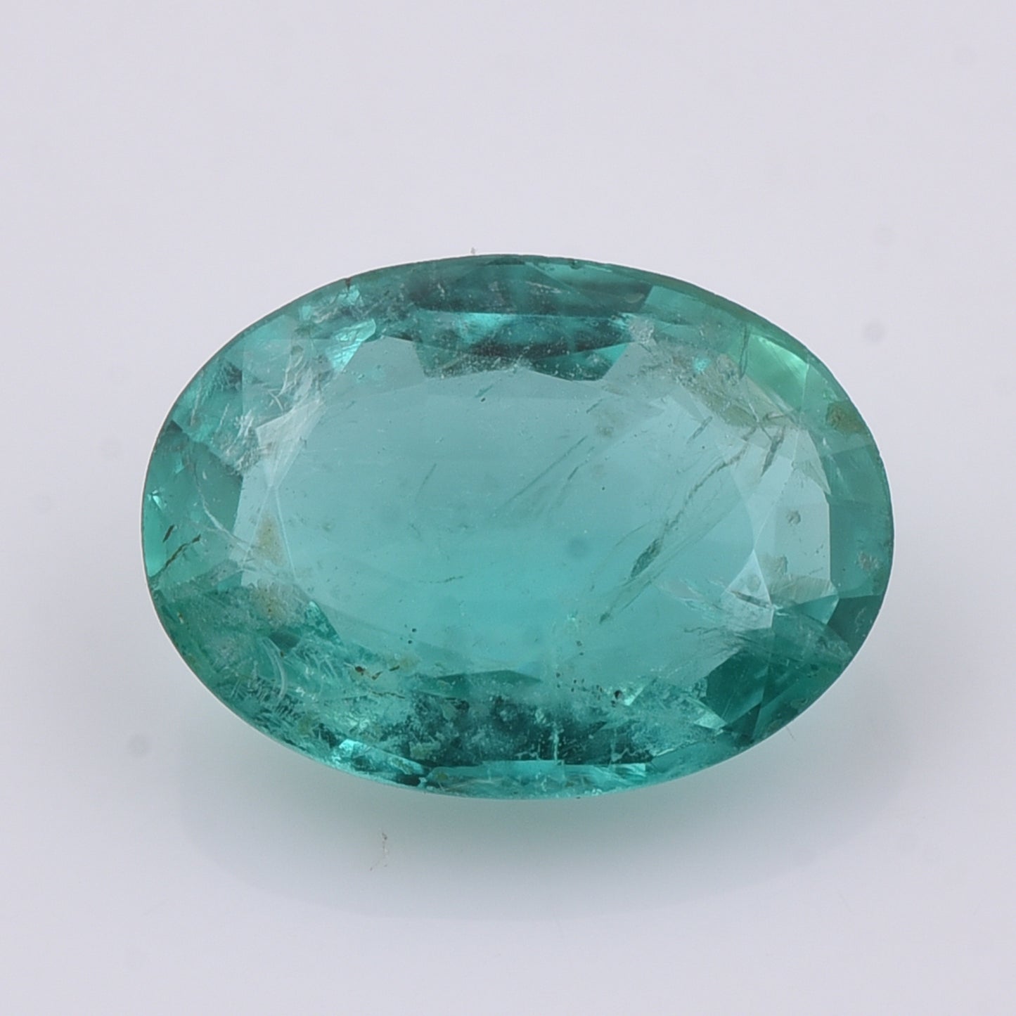 1.45 Natural Beryl Emerald Oval Mixed Cut Gemstone