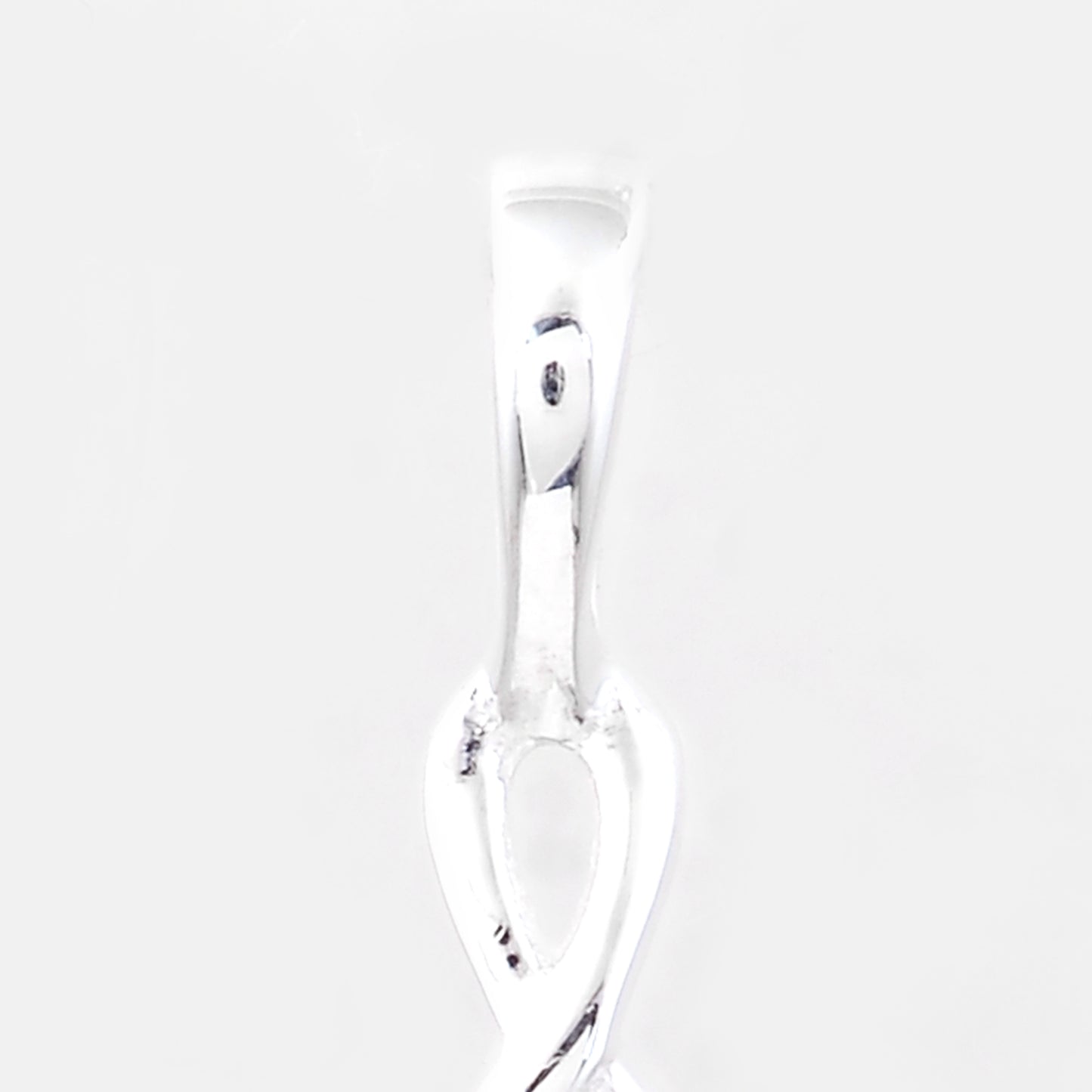 0.13 Ct Round Black Spinal, 925 Sterling Silver Pendant