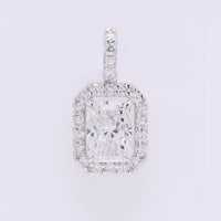 2.40 Carats Lab Grown Diamond 14K Gold Pendant