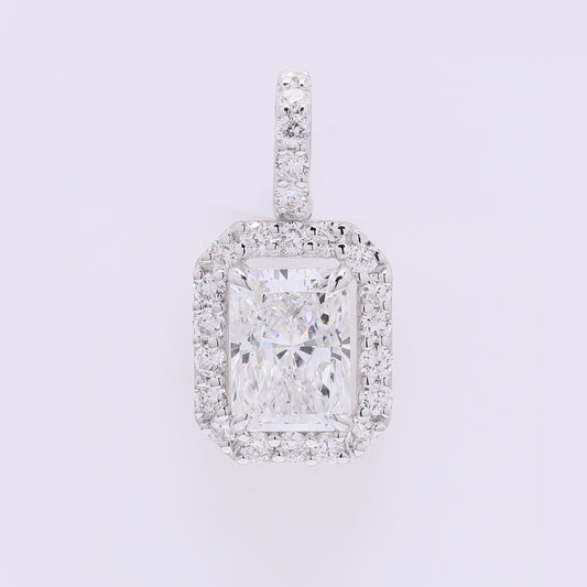 2.40 Carats Lab Grown Diamond 14K Gold Pendant