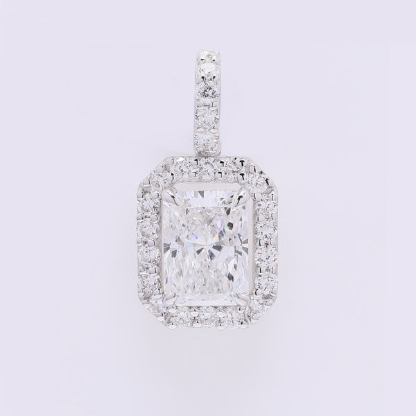 2.40 Carats Lab Grown Diamond 14K Gold Pendant