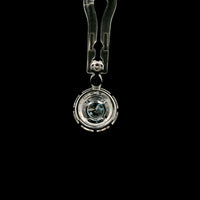 1.45 Carats Blue Lab Grown Diamond 14K Gold Pendant