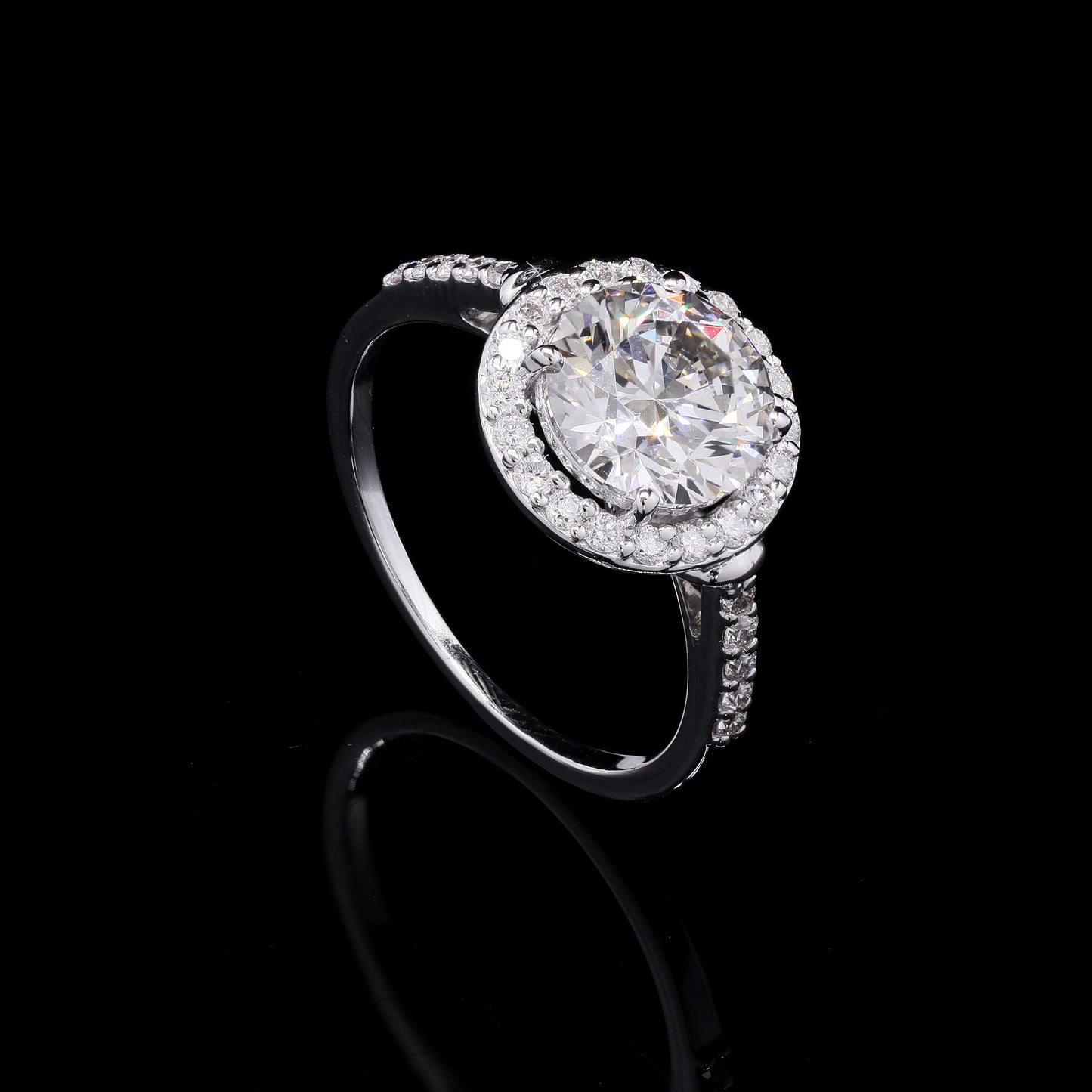 2.47 Carats Lab Grown Diamond 14K Gold Ring