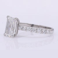 2.40 Carats Lab Grown Diamond 950 Platinum Ring