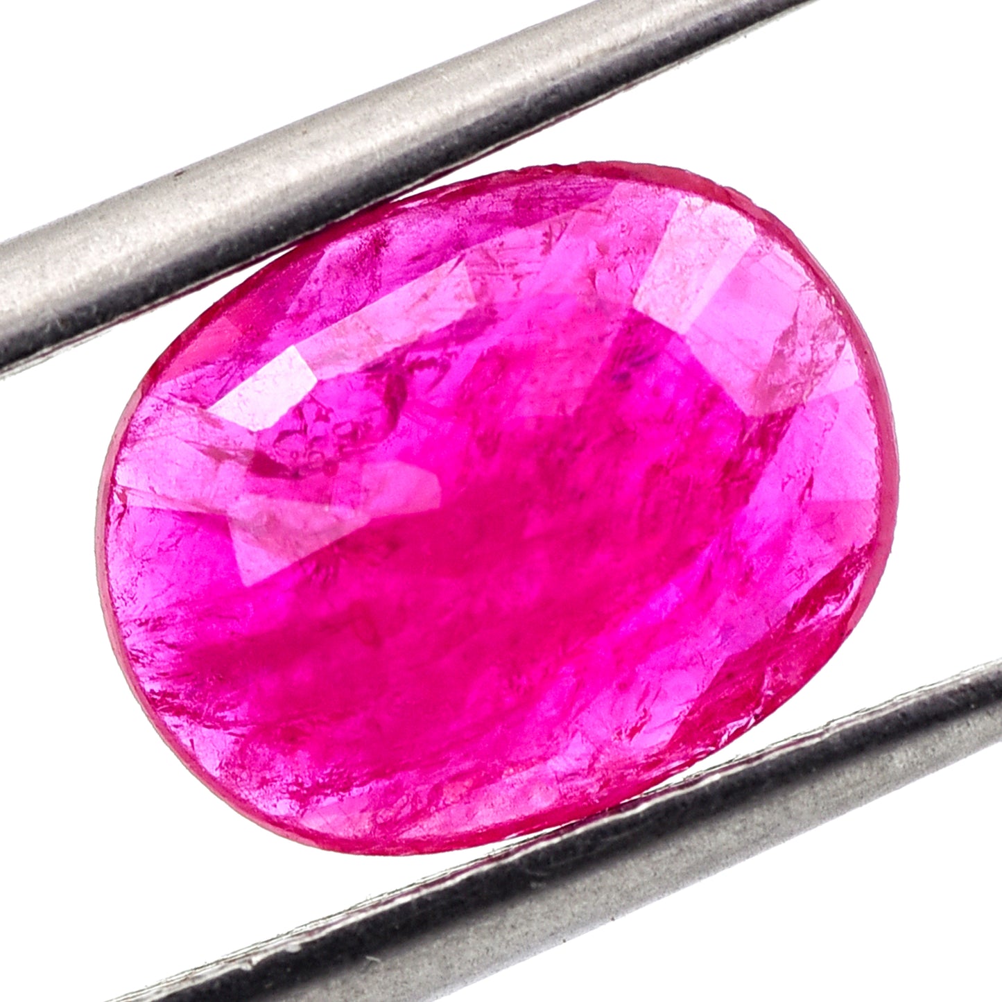 2 Natural Corundum Ruby Oval Mixed Cut Gemstone