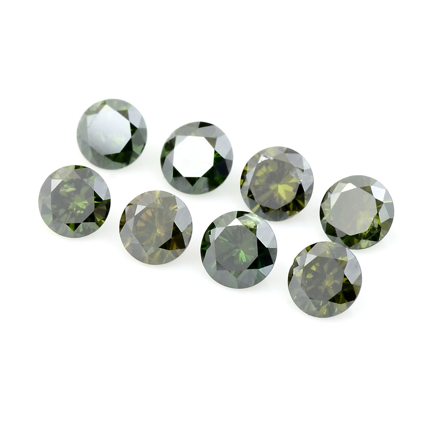 0.80 Green Diamond Round Loose Gemstone