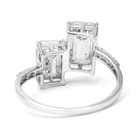 3.70 Carats Lab Grown Diamond 14K Gold Ring