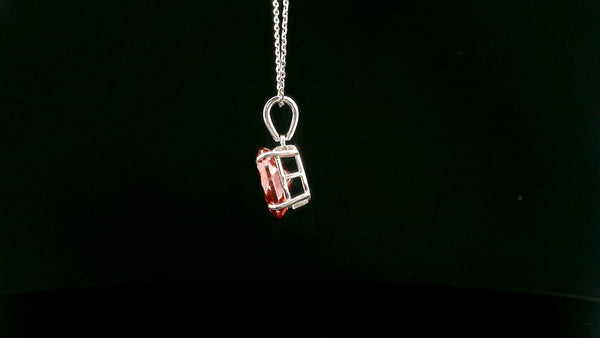 2.62 Carats Pink Lab Grown Diamond 14K Gold Pendant