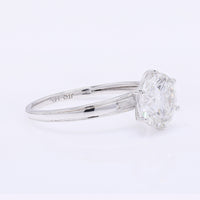2.10 Carats Lab Grown Diamond 14K Gold Ring