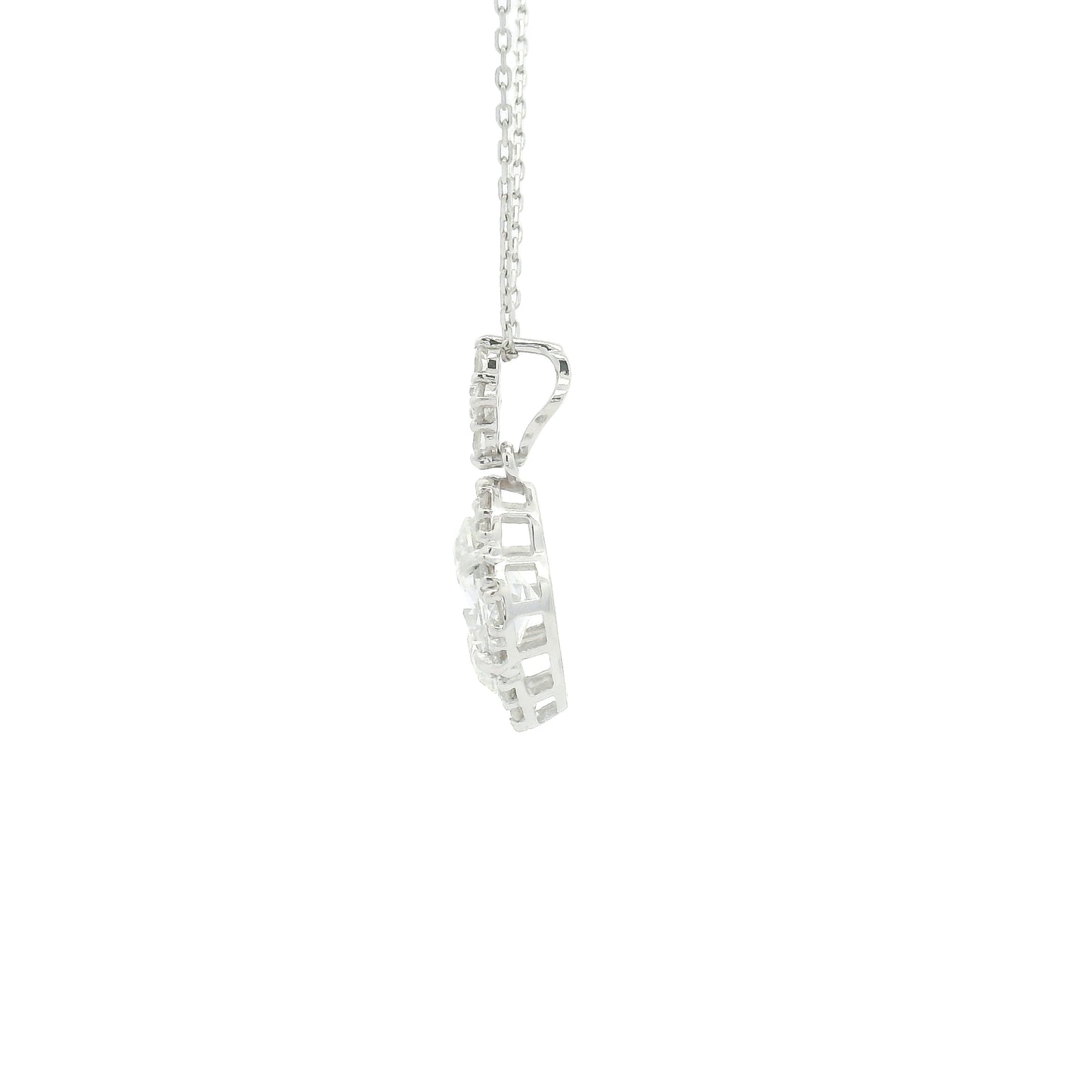 1.41 Carats Lab Grown Diamond 14K Gold Pendant