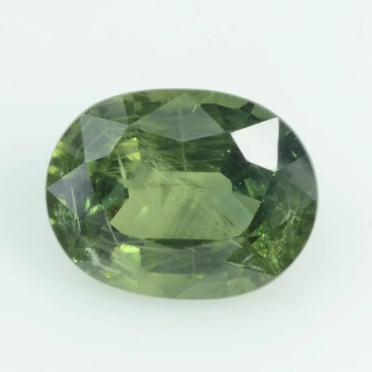 1.22 Carats Green Sapphire Oval Loose Gemstone