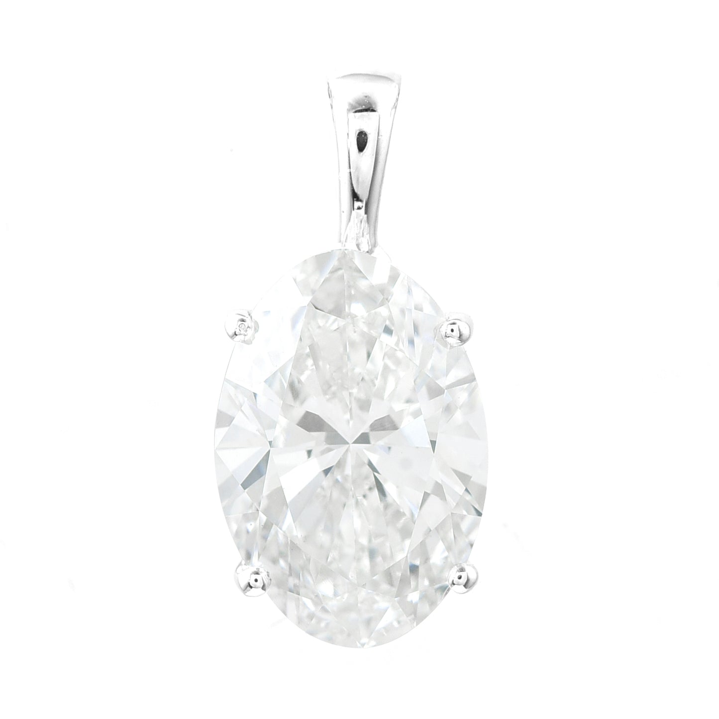 3.04 Carats Lab Grown Diamond 14K Gold Pendant