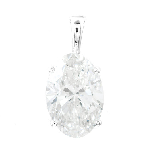 3.04 Carats Lab Grown Diamond 14K Gold Pendant