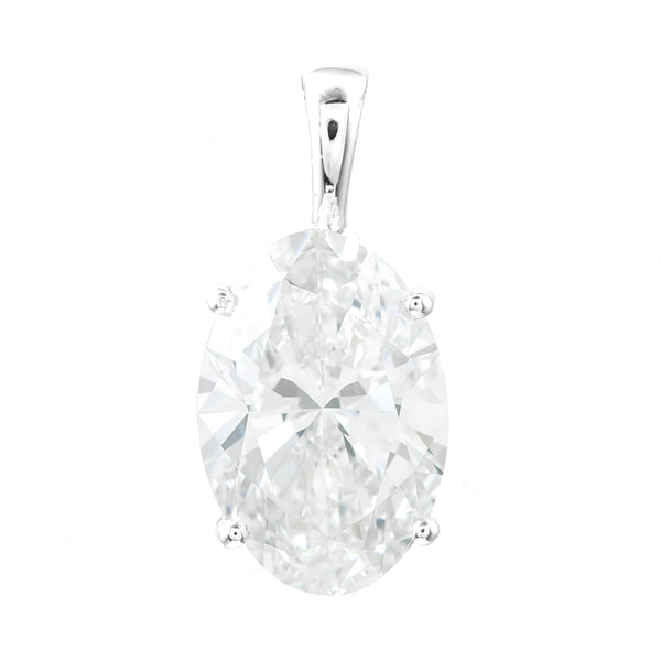 3.04 Carats Lab Grown Diamond 14K Gold Pendant