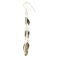 27.10 Ct Smoky Quartz 925 Sterling Silver Earrings