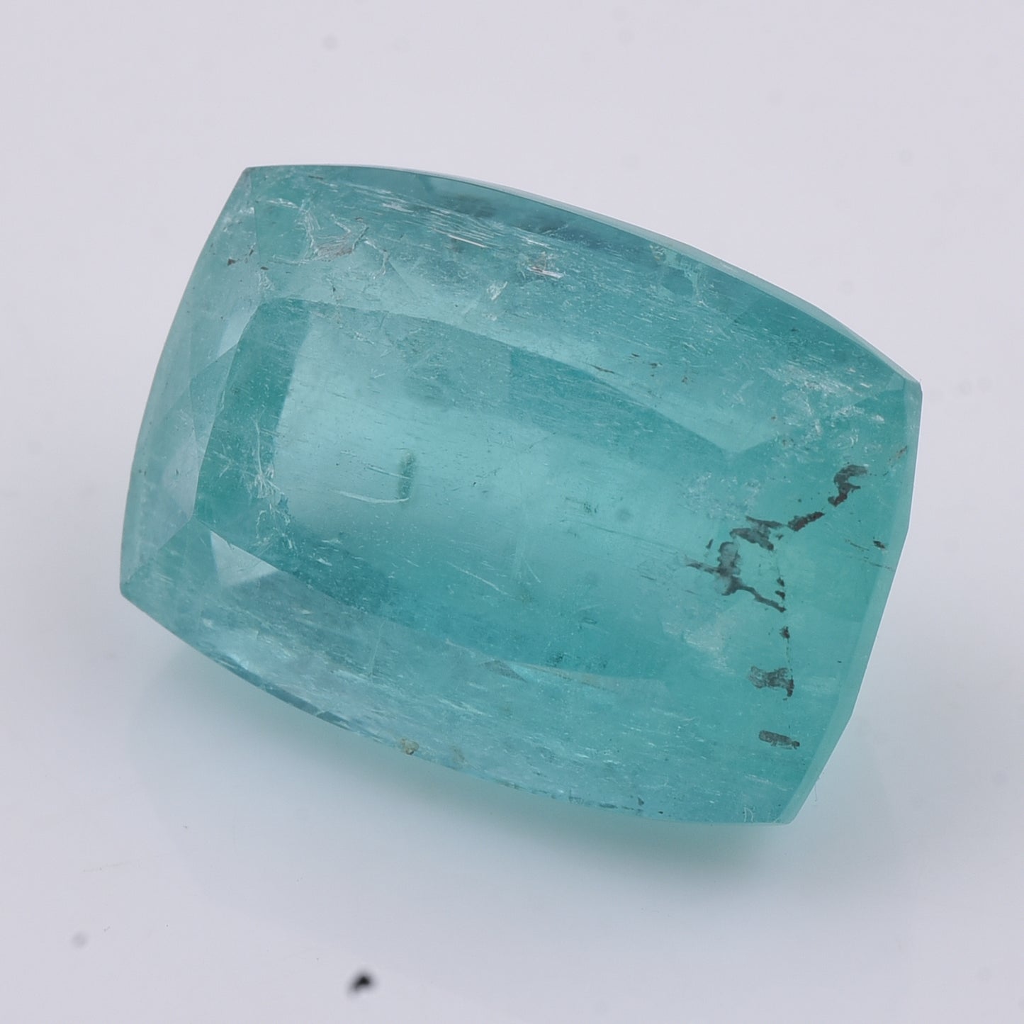 13.27 Natural Beryl Emerald Rectangular Cushion Mixed Cut Gemstone