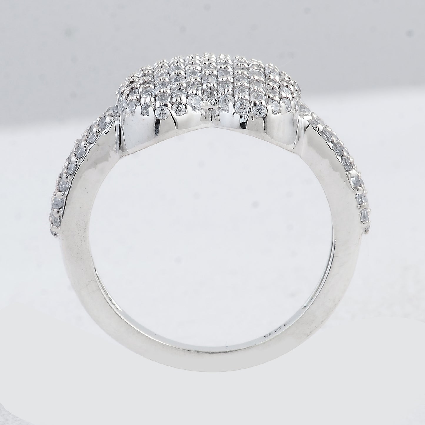 2.14 Ct Round Cubic Zirconia 925 Sterling Silver Ring