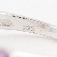 5.24 Ct Oval Amethyst 925 Sterling Silver Ring