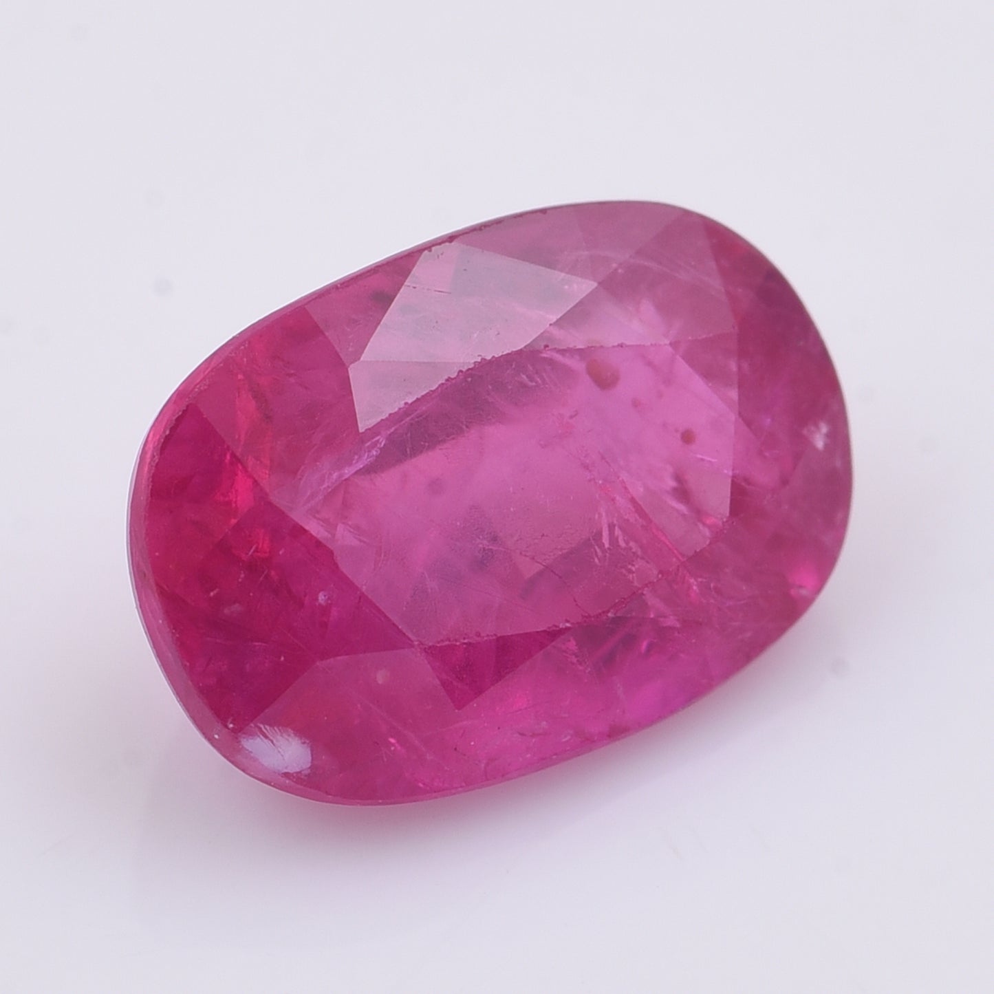 2.1 Natural Corundum Ruby Rectangular Cushion Mixed Cut Gemstone