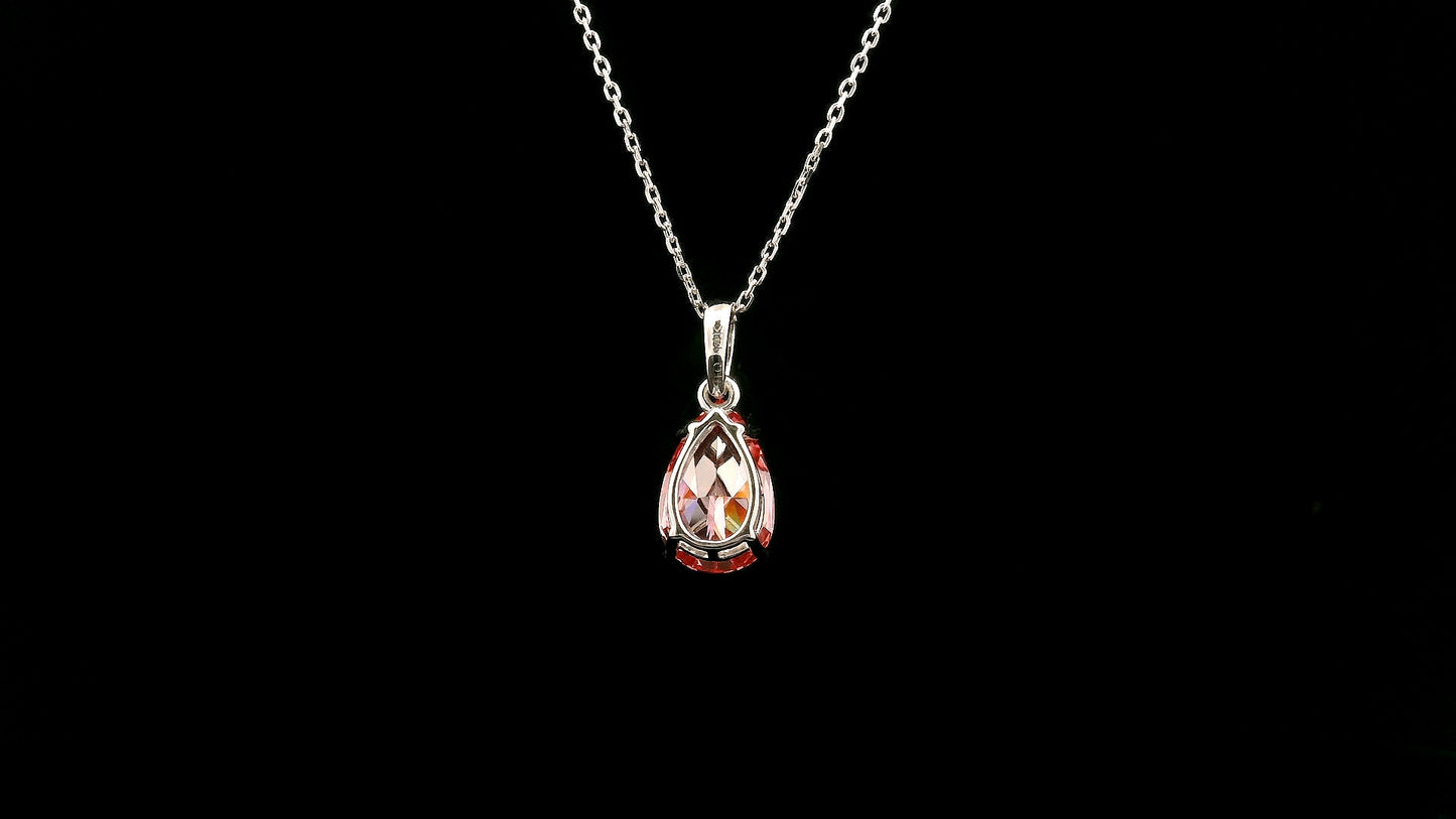 2.05 Carats Pink Lab Grown Diamond 14K Gold Pendant