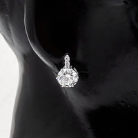 3.48 Carats Lab Grown Diamond 14K Gold Earrings