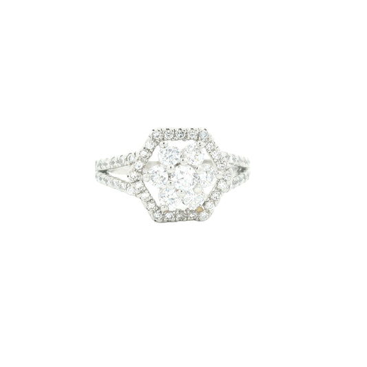 4.92 Ct Cubic Zirconia 925 Sterling Silver Ring