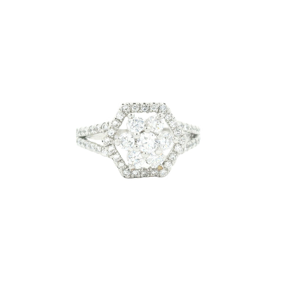 4.92 Ct Cubic Zirconia 925 Sterling Silver Ring