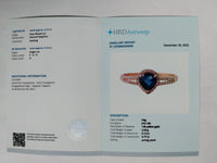 0.91 Ct Pear Mixed Cut Natural Sapphire 14K Gold Ring