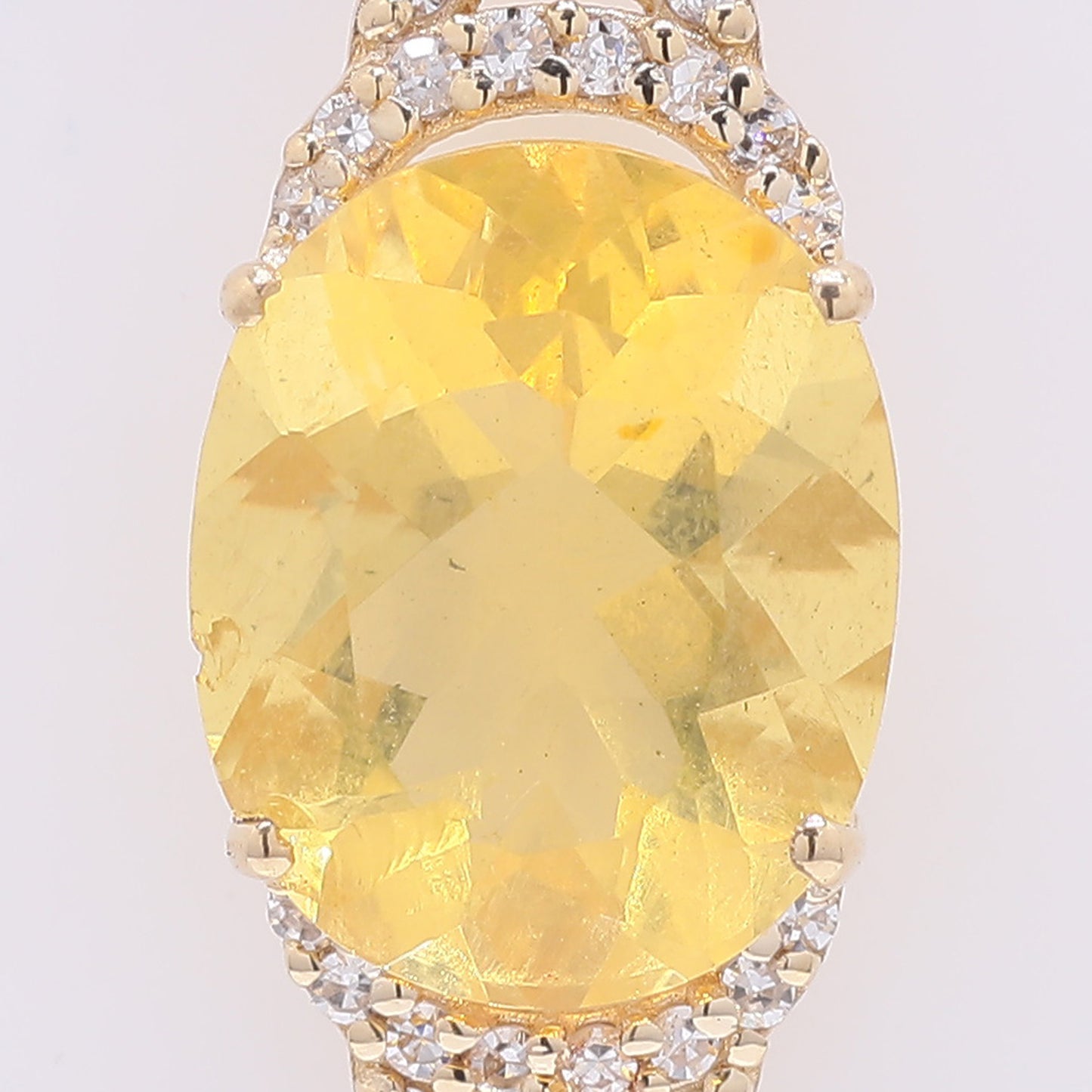 1.77 Ct Oval Mixed Cut Natural Fire Opal 14K Gold Pendant