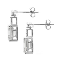 4.38 Carats Lab Grown Diamond 14K Gold Earrings