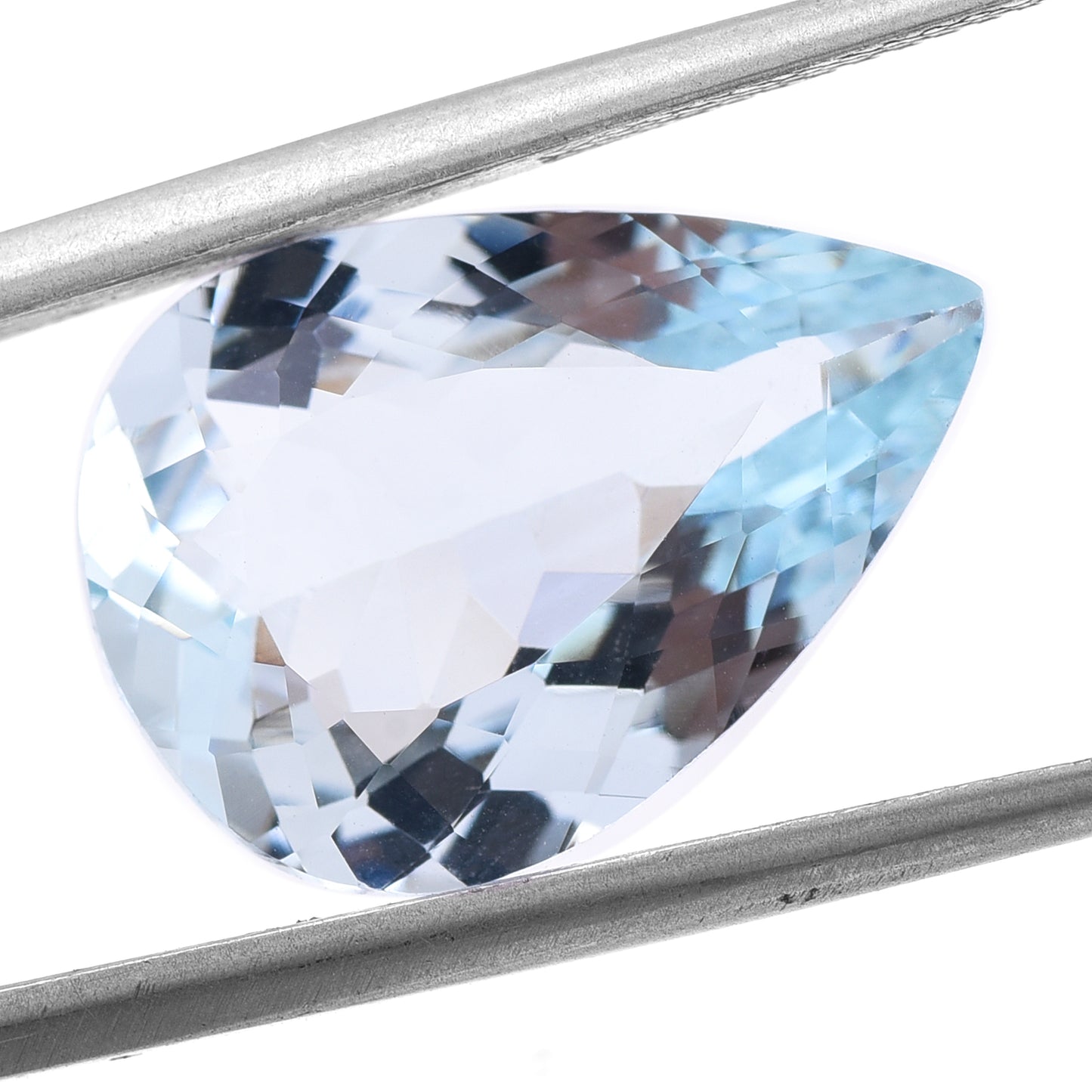 8.38 Natural Beryl Aquamarine Pear Mixed Cut Gemstone