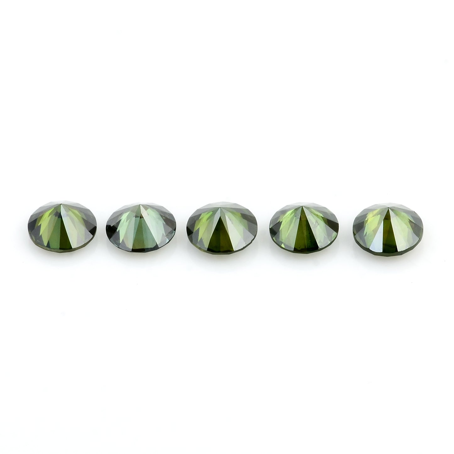 0.74 Green Diamond Round Loose Gemstone