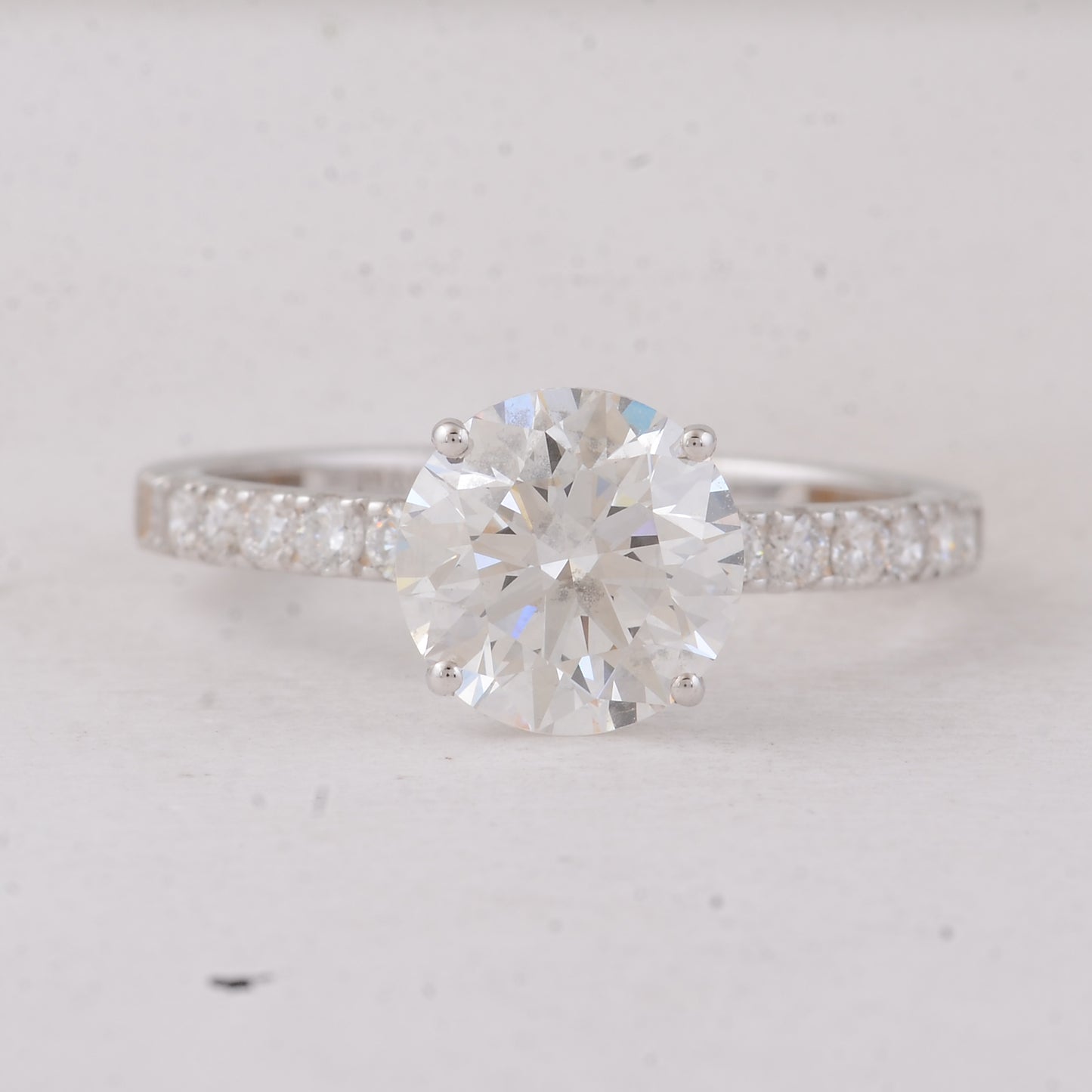 2.39 Carats Lab Grown Diamond 14K Gold Ring