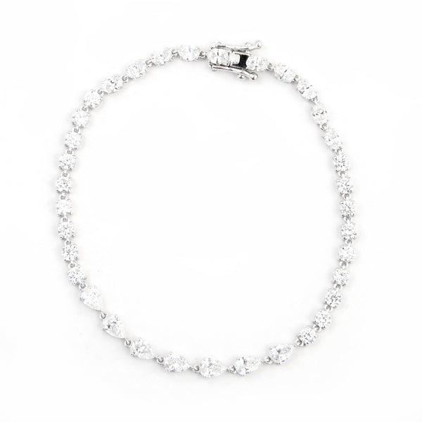 4.80 Carats Lab Grown Diamond 14K Gold Bracelet