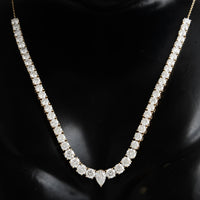 5.99 Carats Lab Grown Diamond 14K Gold Necklace