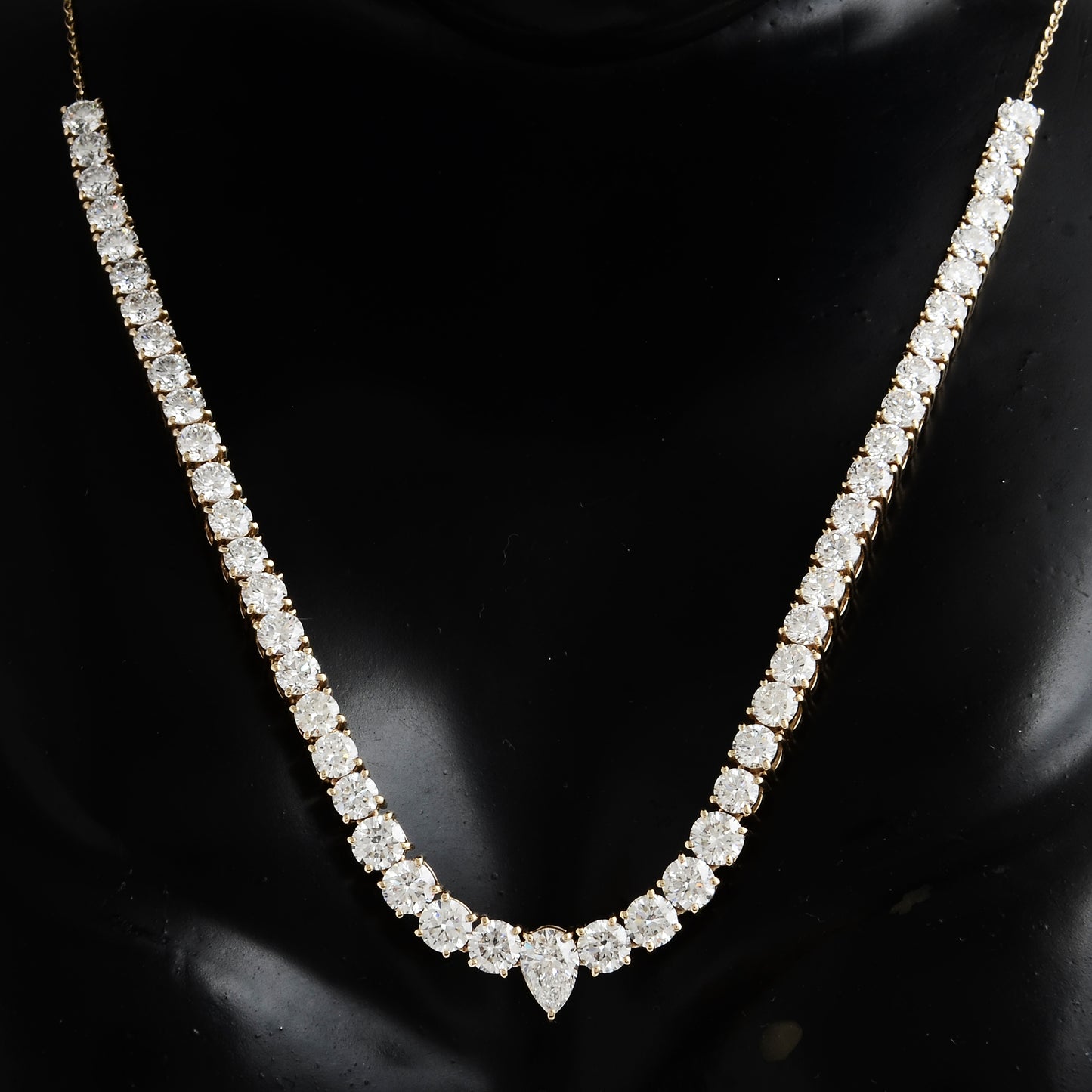 5.99 Carats Lab Grown Diamond 14K Gold Necklace