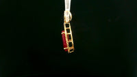 4.62 Ct Oval Ruby 14K Gold Pendant