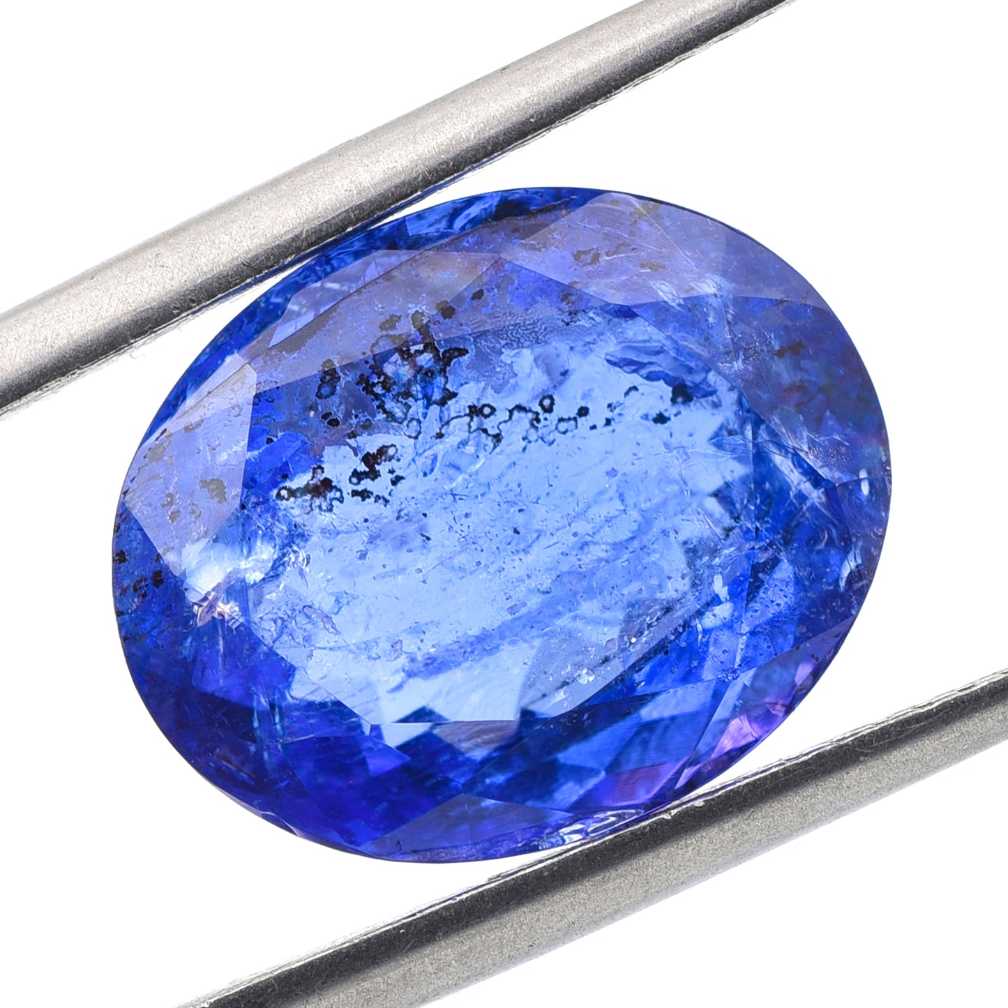 9.66 Natural Zoisite Tanzanite Oval Mixed Cut Gemstone
