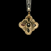 1.26 Ct Square Tourmaline 14K Gold Pendant
