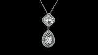 3.22 Carats Lab Grown Diamond 14K Gold Pendant
