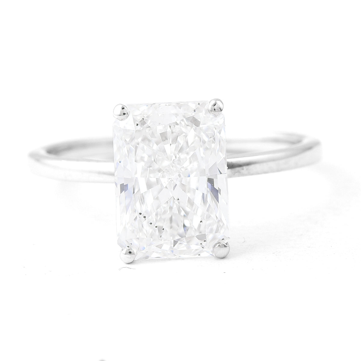 3.04 Carats Lab Grown Diamond 14K Gold Ring
