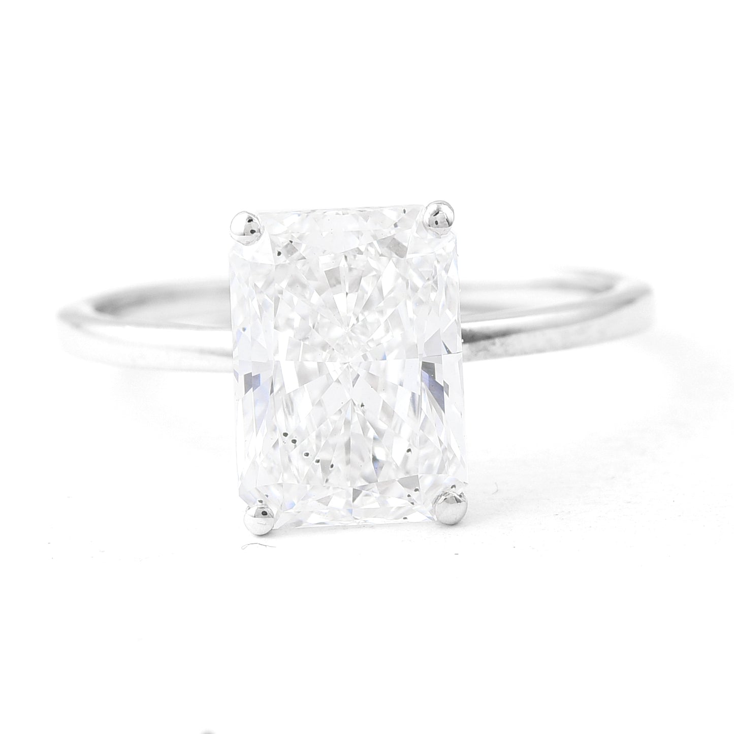3.04 Carats Lab Grown Diamond 14K Gold Ring