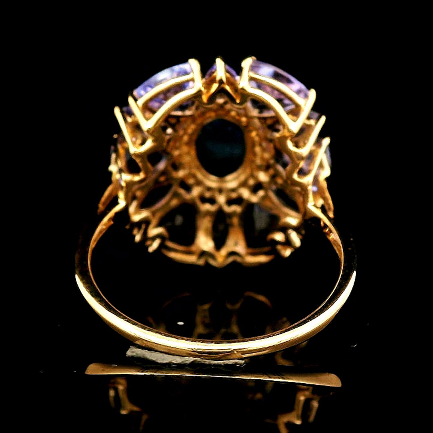 5.69 Ct Oval Sapphire 14K Gold Ring