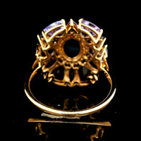 5.69 Ct Oval Sapphire 14K Gold Ring